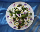 Wildkräutersalat mit Gänseblümchen