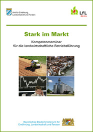 Plakat zur Seminarreihe "Stark im Markt"