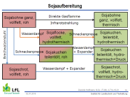 Schema des Aufbereitungsverfahrens von Soja