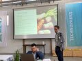 Die Gründer des Startups „Robotec“ während der Präsentation