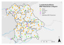 BDF-Standorte in Bayern nach Nutzung (Acker, Grünland, Hopfen, Wein)