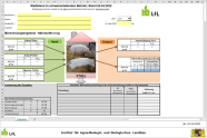 Screenshot: Eingabemaske des LfL-Programms zur Stallbilanzierung.