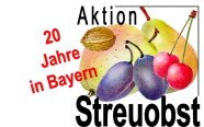 Logo "20 Jahre Aktion Streuobst in Bayern"