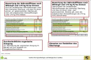 Bewertung der berechneten Ergebnisse im Excelprogramm.