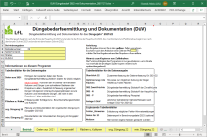 Eingabemaske des Programms LfL Düngebedarf Excel.