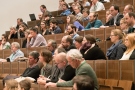 Auditorium im großen Hörsaal der TUM beid der Abschlussveranstaltung.