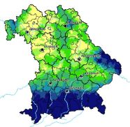 Bayernkarte: Erosion R Faktor