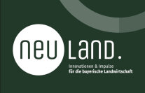 Logo NEU.LAND. Innovationen und Impulse für die bayerische Landwirtschaft.