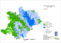 Karte der mittleren Niederschlagssumme in Oberfranken