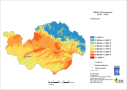 Karte der mittleren Wärmesumme in Niederbayern