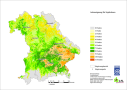 Bayernkarte über die Anbaueignung von Sojabohnen in Bayern