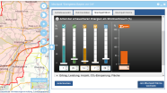Darstellung aus dem Mischpult „Energiemix Bayern vor Ort“ für den Landkreis Freising