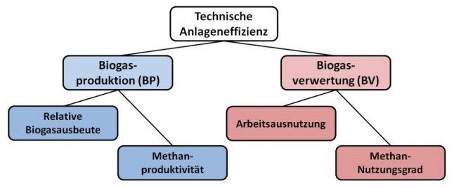 Aufbau des Kennzahlensystems zur Bewertung der technischen Effizienz von Biogasanlagen