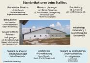 Grafik: Standortfaktoren beim Stallbau