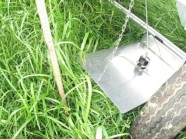 Der NIR Sensor im Einsatz auf einer Grünlandfläche