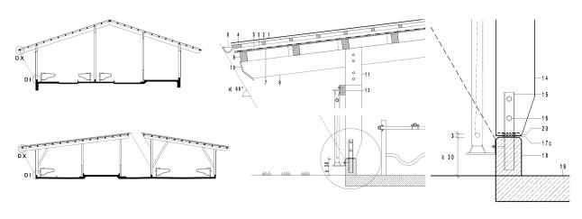 Beispielsdarstellung aus dem Entwurf des LfL-Leitfadens landwirtschaftliche Nutzgebäude ohne vorbeugenden chemischen Holzschutz (gem. DIN 68800)