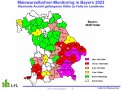 Maiswurzelbohrerfänge nach bayerischen Landkreisen