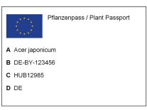 Pflanzenpass EU-Binnenmarkt