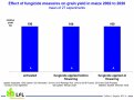 Effect of fungicide measures on grain yield in maize