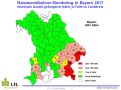 Fangzahlen vom westlichen Maiswurzelbohrer 2017 auf Landkreisebene
