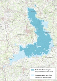 Grafik Teil Bayerns: Gebietskulisse für den Anwendungsverzicht von Terbuthylazin