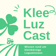 Logo mit grünem Schriftzug und Abbildung des Podcastcover
