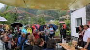 Bierverkostungsrunde mit Bierkönigin auf der Landesgartenschau.