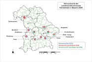 Körnermaisstandorte LSV in Bayern 2025