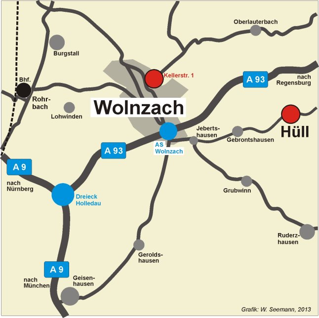 Lageplan LfL-Standort Hüll-Wolnzach