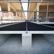 Querschnitt planbefestigter Boden ohne Quergefälle