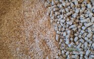 Weizenkleie in verschiedenen Formen (lose und pelletiert)