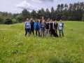 Die Jury auf der Weide Pyras mit Familie Gerstner.