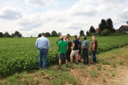 Besucher am Feldtag Gerstl 2019