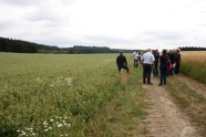 Besucher am Feldtag Lupine 2018