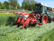 Sämaschine auf der Wiese