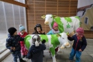 Streichelinheiten für LfL-Kuh und -Kalb