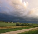 Landschaft mit Gewitter