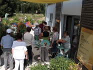 Glücksrad zum Energiepflanzenanbau auf der Landesgartenschau in Bayreuth